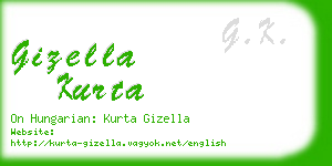 gizella kurta business card